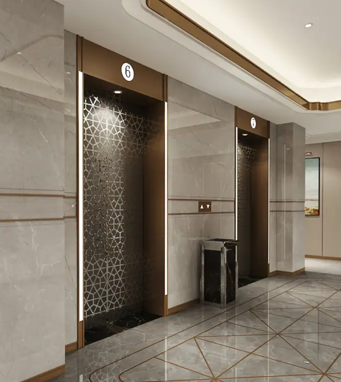 写字楼电梯装饰效果